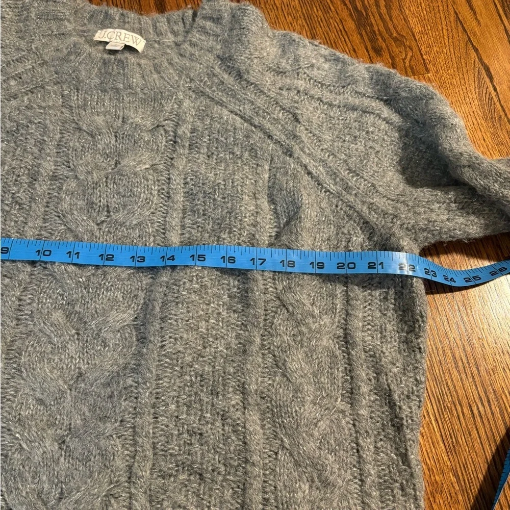 J. Crew | Metallic Cable Knit‎ Sweater Sz L #BM188